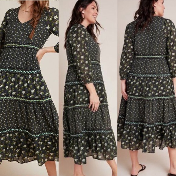 Anthropologie Dresses & Skirts - Anthropologie Karoline Tiered Prarie Maxi Dress